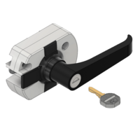 MODULAR SOLUTIONS PROFILE 30 SERIESLOCKING SLIDING AND SWINGING DOOR LATCH W/HARDWARE